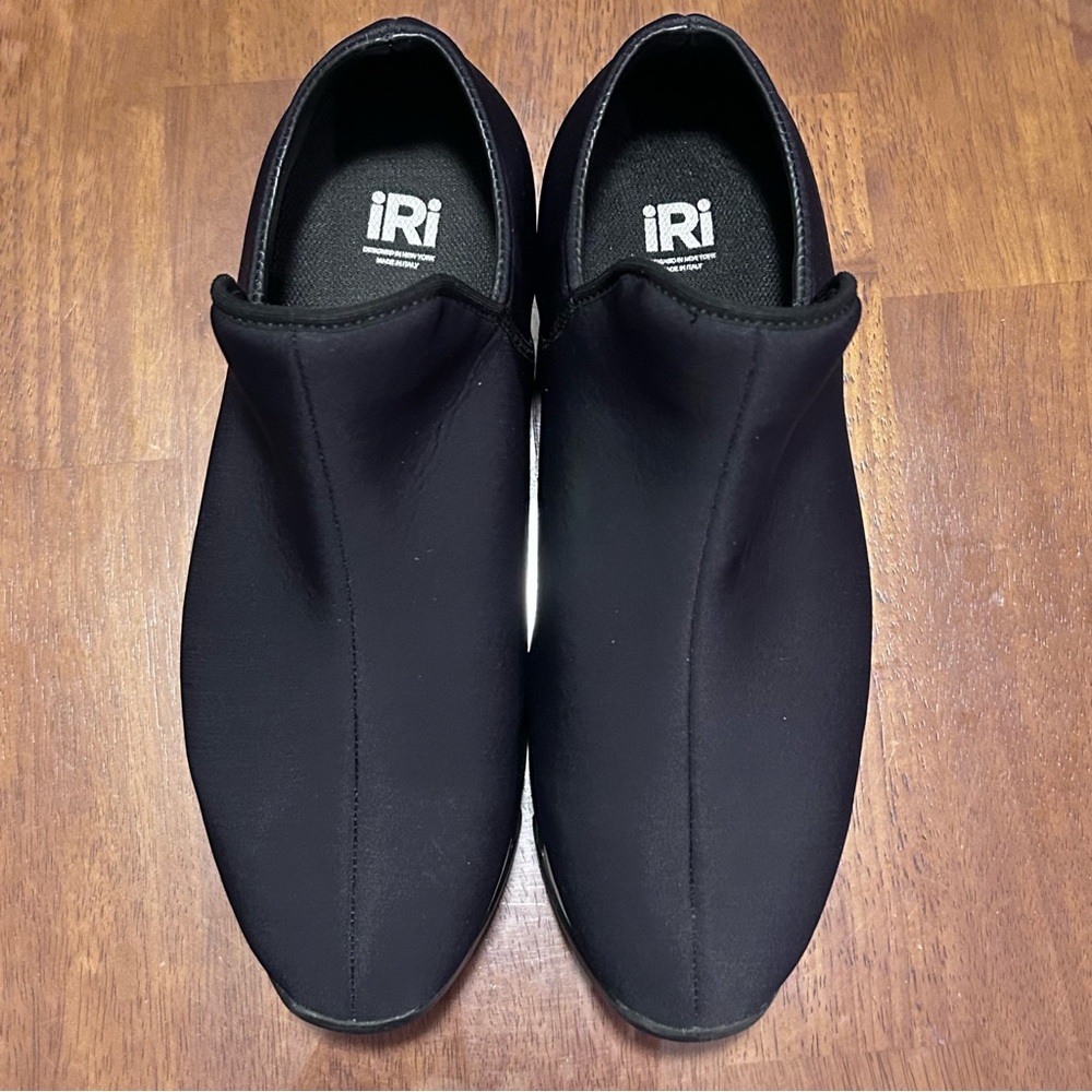 iRi NYC Black White Platform Slip On Athletic Comfort Shoes Women's EU 39 US 8.5 - Picture 7 of 14